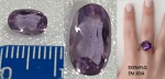 AMETISTA - LAPIDAÇÃO OVAL - COR ROXA PURPURA - ORIGEM BAHIA !