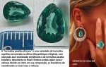 TURMALINA PARAIBA AFRICANA - LAPIDAÇÃO GOTA - COR AZUL ESVERDEADA - ORIGEM NIGÉRIA - MARAVILHOSA , RARA E EXCLUSIVA!!!