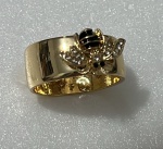 BELISSIMO ANEL COM FORMATO DE UM BEZOURO!!