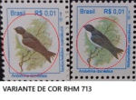 BRASIL PAR DE SELOS COM VARIANTE DE COR CONFORME DEMONSTRADO NA FOTO EXIBIDA -ESTADO DE CONSERVAÇÃO CONFORME A FOTO EXIBIDA NUNCA CIRCULADO