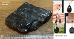 OBSIDIANA - TAMANHO GRANDE - LAPIDAÇÃO NATUREZA - ORIGEM CHILE - VIDRO VULCÂNICO ELA É ASSOCIADA A UM ESCUDO CONTRA A NEGATIVIDADE