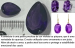 AMETISTA -  COR PURPURA - ROXA CURADA - PARA BRINCOS - PINGENTES OU ANÉIS - LAPIDAÇÃO GOTA  - ORIGEM BAHIA MINAS DE SAINT SÉ  - SIGNIFICADO É A PEDRA DO AMOR !