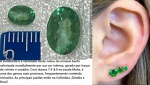 ESMERALDA - FORMATO LAPIDAÇÃO OVAL- COR TRANSLUCIDA VERDE - SUA BELEZA É MARAVILHOSA!