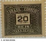 TAXA DEVIDA SELO RHM X - 66  EM ESTADO MINT DE CONSERVAÇÃO