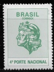 BRASIL - SELO QUARTO PORTE EM ESTADO MINT DE CONSERVAÇÃO