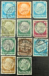 ALEMANHA REICH DECADA DE 30 COM 11 SELOS   EM BÉLISSIMO ESTADO DE CONSERVAÇÃO !