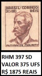 RARO SELO NETINHA RHM 397 SD EM ESTADO MINT DE CONSERVAÇÃO DE 375 UFS OU R$ 1875,00 RARO