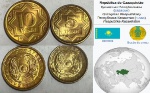 CAZAQUISTÃO LOTE  DE  MOEDAS - EM ESTADO FLOR DE CUNHO DE CONSERVAÇÃO !!