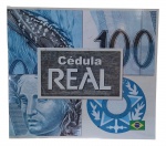 FOLDER ENCARTE PARA CEDULA DE 100 REAIS DESCRITIVOR