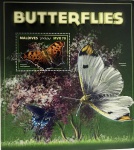 MALDIVES - BLOCO GRANDE COM O TEMA FAUNA  EM ESTADO MINT DE CONSERVAÇÃO !