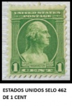 ESTADOS UNIDOS SELO 462 DO ANO 1932