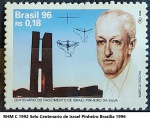 BRASIL SELO RHM C 1992 Selo Centenario de Israel Pinheiro Brasilia 1996 EM ESTADO MINT DE CONSERVAÇÃO