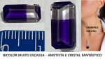 BICOLOR MUITO ESCASSA - AMETISTA E CRISTAL FANTÁSTICO - ORIGEM BAHIA MINAS DE SANT SÉ - PEÇA MAGNIFICA 1!!!!!!