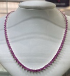 COLAR EM PRATA 950 COM ZIRCONIA ROSA - BÉLISSIMO COLAR EXTRA LUXO MARAVILHOSO CONFORME A FOTO EXIBIDA  R$ 900