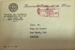BRASIL - ENVELOPE COM UMA BELA CIFRA DO ANO  1957 - LOTE CONFORME A FOTO EXIBIDA