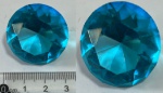 CRISTAL TRANSLUCIDO AZUL  - EXTRA LUXO - EM LAPIDAÇÃO DIMANTADA REDONDA  - ORIGEM CHINA TAMANHO GRANDE CONFORME A FOTO EXIBIDA MARAVILHOSO!!!!!