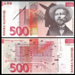 Slovenia Eslovênia - CEDULA DE  500 Tolarjev DO ANO 2005 - CEDULA EM ESTADO FLOR DE ESTAMPA DE CONSERVAÇÃO