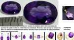 AMETISTA ROXA - ORIGEM SANT SÉ BAHIA BRASIL - LAPIDAÇÃO OVAL  E COR ROXA INTENSA  MUTIFACETADO