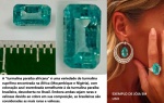TURMALINA PARAIBA AFRICANA - LAPIDAÇÃO RETANGULAR   - COR AZUL ESVERDEADA - ORIGEM NIGÉRIA - MARAVILHOSA , RARA E EXCLUSIVA R$ 650