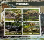 SERRA LEOA   - BLOCO GRANDE COM O TEMA FAUNA  EM ESTADO MINT DE CONSERVAÇÃO