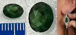 TURMALINA VERDE  EM LAPIDAÇÃO OVAL  - ORIGEM MINAS GERAIS PEÇA LINDA