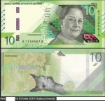PERU CEDULA DE 10 SOLES DO ANO 2019 HOMENAGEM A Chabuca Granda  CEDULA EM ESTADO FLOR DE ESTAMPA
