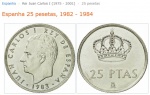 ESPANHA MOEDA DE 25 PESETAS DO ANO 1983   EM ESTADO FLOR DE CUNHO  DE CONSERVAÇÃO !