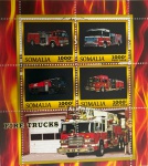 SOMALIA  -0 BLOCO GRANDE COM O TEMA BOMBEIRO  EM ESTADO MINT DE CONSERVAÇÃO !