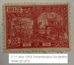 BRASIL PRIMEIROS SELOS COMEMORATIVO RHM C 11 VALOR CAT 20 UFS OU R$ 100 REAIS   - NUNCA CIRCULADO