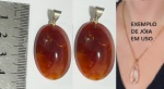 PINGENTE EM AGATA CORNALINA BÉLISSIMO CONFORME A FOTO EXIBIDA!