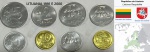 LITUANIA  SET ESCASSO DO ANO1991 E 2000  EM ESTADO FLOR DE CUNHO DE CONSERVAÇÃO !