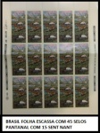 BRASIL FOLHA ESCASSA COM 45 SELOS PANTANAL  - EM ESTADO MINT DE CONSERVAÇÃO!