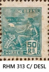 BRASIL SELO NETINHO  RHM 313 COM DESLOCAMENTO - NUNCA CIRCULADO ESTADO DE CONSERVAÇÃO CONFORME A FOTO EXIBIDA !