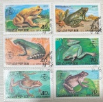 KOREA -SÉRIE COM O TEMA FAUNA ANUROS    - EM ESTADO MINT DE CONSERVAÇÃO !!
