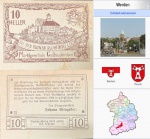 NOTGELD AUSTRIACA  DE 10 ZELLER  EM ESTADO FLOR DE ESTAMPA  DE CONSERVAÇÃO !!