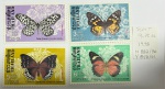 TAILANDIA - SÉRIE COM SELOS TEMA FAUNA BORBOLETAS  EM ESTADO MINT DE CONSERVAÇÃO