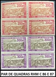 PAR DE QUADRAS RHM C 86 E 87 DECADA DE 30 -   EM ESTADO MINT DE CONSERVAÇÃO CONFORME A FOTO EXIBIDA!!!