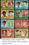 GRENADINES E SÃO VICENTE SÉRIE GRANDE DO ANO 1997 COM TEMA ESPORTE SEM CARIMBO MINT