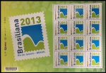BRASIL - FOLHA DO BRASIL DO ANO 2013 - SELO EM ESTADO MINT DE CONSERVAÇÃO