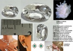 CRISTAL  EM LAPIDAÇÃO OVAL MULTIFACETADO OTIMO PARA BRINCOS E ANÉIS!!!!! !