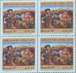 BRASIL QUADRA DO SELO RHM C 2042 DO ANO 1997 EM ESTADO MINT DE CONSERVAÇÃO