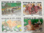 REPUBLICA DE COTE S IVORE SÉRIE COM O TEMA CARROS ESPETACULARES -EM ESTADO MINT DE CONSERVAÇÃO!!!!!!