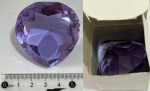 CRISTAL TRANSLUCIDO VIOLETA  - EXTRA LUXO - EM LAPIDAÇÃO GOTA - ORIGEM CHINA TAMANHO GRANDE CONFORME A FOTO EXIBIDA MARAVILHOSO