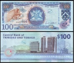 TRINIDAD TOBAGO - CEDULA EM POLIMERO DE 100 DOLLARS DO ANO 2009 COMEMORATIVA - EM ESTADO FLOR DE ESTAMPA DE CONSERVAÇÃO
