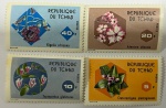 TCHAD  SÉRIE DE SELOS SEM CARIMBOS COM O TEMA FLORA   EM ESTADO MINT DE CONSERVAÇÃO !!