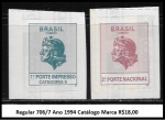 BRASIL PAR DE SELOS RHM  706- 707 Ano 1994 PAR DE SELOS EM ESTADO MINT DE CONSERVAÇÃO