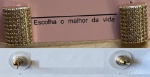 PAR DE BRINCOS DOURADOS BÉLISSIMOS !