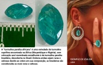 TURMALINA PARAIBA AFRICANA - LAPIDAÇÃO GOTA - COR AZUL ESVERDEADA - ORIGEM NIGÉRIA - MARAVILHOSA , RARA E EXCLUSIVA
