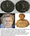 IMPÉRIO ROMANO - MOEDA DO PERIODO DE 284 A 305  dC IMPERADOR DIOCLECIANO  - MUITO ESCASSA ESTADO DE CONSERVAÇÃO CONFORME A FOTO EXIBIDA