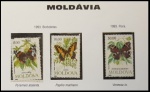 MOLDAVIA - SÉRIE DE SELOS COM O TEMA FAUNA BORBOLETAS DO ANO 1993 EM ESTADO MINT DE CONSERVAÇÃO
